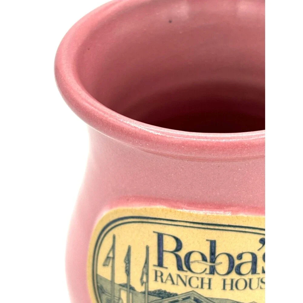 2016 DENEEN POTTERY Stoneware Mug Cup Reba's Ranch House‎ Branded Hand-Thrown